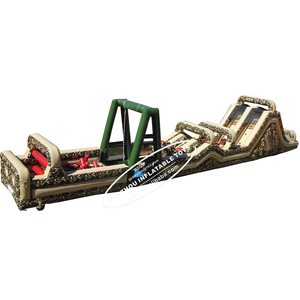 Camo militar inflable carrera de obstáculos ejército Boot Camp camuflaje desafío para la venta - Product Image 2