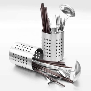 Soporte para cubiertos de acero inoxidable, escurridor, cuchara, palillos, Organizador - Product Image 5