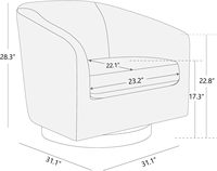 Fauteuil pivotant en velours de designer pour hall d'hôtel - Qualité professionnelle OEM