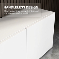 Meuble TV en bois écologique et durable, armoire de rangement moderne sur pied, console TV grand format pour chambre, salon, école