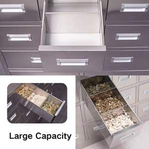 Guangzhou personnalisé métal acier inoxydable médecine traditionnelle chinoise <span class=keywords><strong>armoire</strong></span> de rangement de plantes 48 tiroirs pour <span class=keywords><strong>pharmacie</strong></span> hôpital - Product Image 4