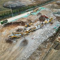 Installation mobile de criblage sur chenilles, 320 TPH pour le criblage du sol de surface, facile à utiliser