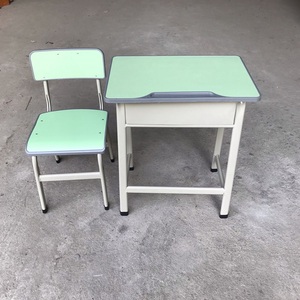 Đồ Nội Thất Trường Học Bộ Bàn Và Ghế Đơn Học Sinh Kích Thước Tiêu Chuẩn Bằng Gỗ - Product Image 4