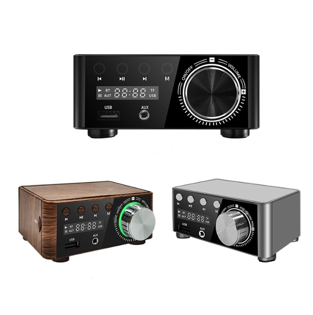 Mini Audio HiFi 5.0 Power Class D Amplifier TPA3116 Digital Amp 50W*2 Home Audio Car Marine USB/AUX in