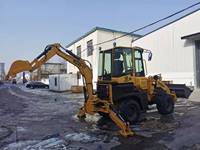 China Wolf Diesel Mini Backhoe Wheel Loader WZ45-17 untuk Dijual
