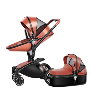 Passeggino A guscio d'uovo piccolo e abbastanza leggero da sedersi o sdraiarsi con un cesto per seggiolino di sicurezza - Product Image 4