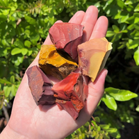 Pierres brutes de Mookaite Jasper naturel en gros, spécimens de minéraux bruts pour le polissage, la cabochonnage et la sculpture