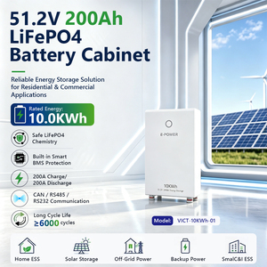 Batería de Litio VICTPOWER de 10kwh, 51.2v, Batería Solar de 200ah 320ah, Almacenamiento de Energía en el Hogar, 6000 Ciclos, con Certificación CE - Product Image 3
