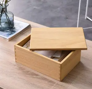 Caixa de madeira grande para bambu, caixa de joias para eletrodomésticos, caixa para embalagem, quente para casa, 2024