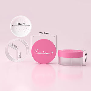 Tamizador de cosméticos lindo, frascos de plástico esmerilado, embalaje de polvo suelto, frasco de polvo suelto, tamaño 10g, rosa con salpicaduras verificadas - Product Image 2