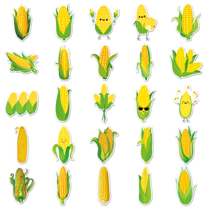 50 Stuks Groothandel Heerlijke Plant Cartoon Stickers Pvc Vinyl Waterdichte Maïs Sticker Voor Telefoonhoes <span class=keywords><strong>Laptop</strong></span> - Product Image 3