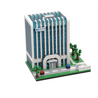 Ensemble de blocs de construction en plastique MOC personnalisés DIY, thème Tour d'architecture, pour exposition, objets de collection pour adultes et cadeaux de festival