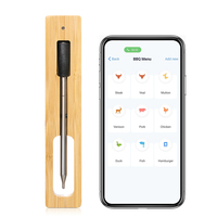 Termometer daging Digital USB tanpa kabel, untuk Oven panggang BBQ Steak Bluetooth terhubung ke dapur pintar aksesoris hadiah barbekyu