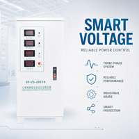 Stabilisateur de tension triphasé SPU 20 kVA 415 V, conditionneur de puissance automatique avec protection contre les surtensions pour les infrastructures extérieures
