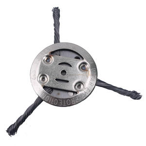 Mini-tondeuse à gazon lithium-ion avec tête de coupe tout acier, roue de désherbage et lame de coupe en fil d'acier – Vente en gros - Product Image 3