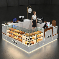 Roues Support de boutique Koffie Pink Food Coffe Station Set Comptoir Smart Table Fabricant Machine Chariot à café Kiosque Statique