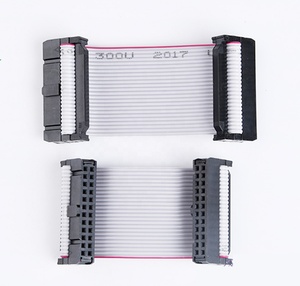 Conector IDC Personalizado YZCONN de 6, 8, 10, 12, 14, 16, 20, 24, 26, 30, 34, 40, 50, 60, 64 Pinos com Passo de 1,27mm e Cabo Flat Cinza - Product Image 6