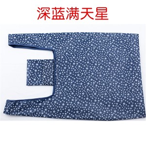 <b>Foldable</b> Shopping <b>Bag</b> Stripe Pattern Oxford Cloth Medium Size Die Cut Handle Storage Tote <b>Bag</b> - Product Image 3