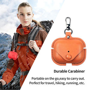 Étui Airpods Pro en cuir PU, design de luxe, antichoc, OEM - Product Image 3