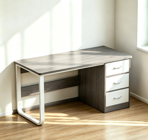 <span class=keywords><strong>Escritorio</strong></span> de oficina multifuncional de MDF, <span class=keywords><strong>minimalista</strong></span>, económico, de tres cajones, estable, para el hogar, venta al por mayor de fábrica. - Product Image 6