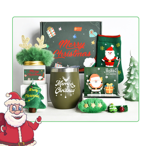 ชุดของขวัญคริสต์มาส ของขวัญวันคริสต์มาสอีฟ สำหรับครอบครัว เพื่อน พนักงาน เพื่อนร่วมชั้น แก้วเก็บความร้อนพีวีซีพิมพ์โลโก้ตามสั่ง ชุดแก้วพิมพ์ลายยูวี - Product Image 2