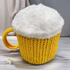 MADESHINE Gorro de Fiesta Unisex para Adultos con Diseño de Vaso de Cerveza, Lentejuelas Bordadas, Cubre Piernas y Manos, Cálido, para las Cuatro Estaciones, Divertido y Original - Product Image 4