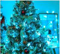 Mini Fairy Tree Light Weihnachts dekoration Fernbedienung Home Party Garten LED Lichterketten Wasserdichte Solar RGB Lichterkette
