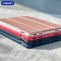 Étui pour tablette VAWI P062 à motif tissé, pliable en trois, pour iPad 2/3/4, étui pour tablette tendance pour iPad 9.7 10.5 10.9 11 12.9 13 pouces