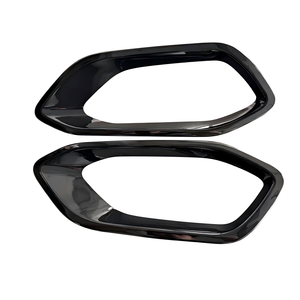 Paire de garnitures de phares antibrouillard noir brillant OE 98370493XY, cadre de phare antibrouillard pour pare-chocs avant Citroën C4X E-C4X, pièces de rechange OEM - Product Image 2