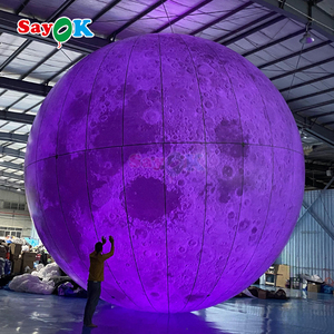 Sayok, globo de bola de planetas inflables gigantes personalizados, globo inflable tierra Luna Marte Saturno <span class=keywords><strong>planeta</strong></span> para Decoración - Product Image 3
