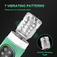 Dispositif de Masturbation Automatique Rotatif et Pénétrant pour Hommes, Étanche avec Écran LED, Pompe à Pénis, Godet de Poche, Vibrateur pour Hommes