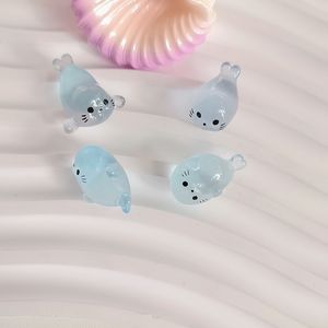 100 Piezas de Mini Sellos de Resina Luminosos con Animales que Brillan en la Oscuridad, <span class=keywords><strong>Criaturas</strong></span> Marinas para Casa de Muñecas, Jardín de Hadas, Recuerdos de Fiesta y Decoración de Manualidades - Product Image 2