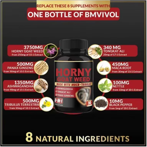 Suplementos Herbales <span class=keywords><strong>de</strong></span> Hierba <span class=keywords><strong>de</strong></span> Cabra en Celo TK para Hombres, 90 Cápsulas para el Crecimiento del Cabello y la Energía - Éxito en Ventas Transfronterizas en <span class=keywords><strong>Amazon</strong></span> - Product Image 3