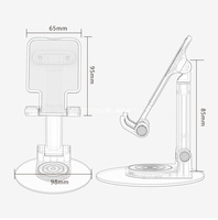 Support de téléphone pliable et extensible 2025, classique et tendance, avec rotation à 360 degrés, angle de vision réglable et triple antidérapant