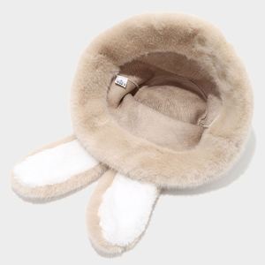 Sombrero de Pescador con Orejas de Conejo, Largo y Lindo, para Mujer, de Pelo Sintético, Grueso y Cálido, para Invierno 2025 - Product Image 4