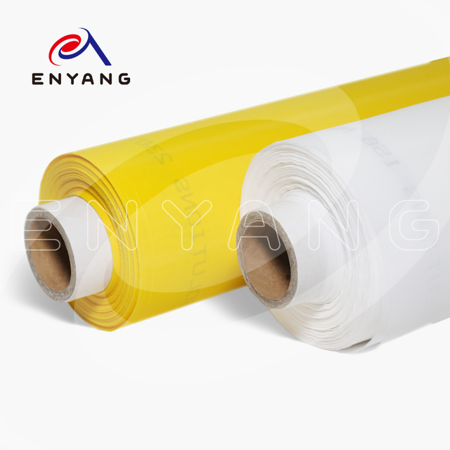 High Stability Printing Screen Mesh For Ceramic Decal Yellow Screen Printing Mesh For Electronic Printing