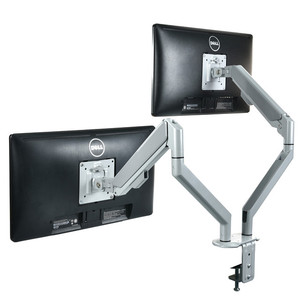 Écran d'<span class=keywords><strong>ordinateur</strong></span> Vesa Double de moniteur 13 à 32 pouces, Support étanche, entièrement réglable, gris, pour Double <span class=keywords><strong>bras</strong></span> - Product Image 2