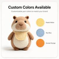 Adorable poupée en peluche personnalisée, adorable hamster, porte-clés en peluche unique et luxueux fait main, poupées à motifs de tricot personnalisés