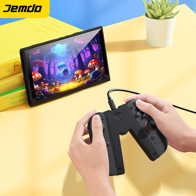 Jemdo V-Shaped Base for Switch NS2 Magnetic Attachment Handle Charging Grip for Nintendo Joycon Battery Model Charger Accessory