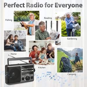 Radio Portátil Retro MD-A16 |   Radio AM/FM/WB de 3 bandas, SNR de 60 dB, altavoz incorporado y batería de 2000 mAh - Product Image 5