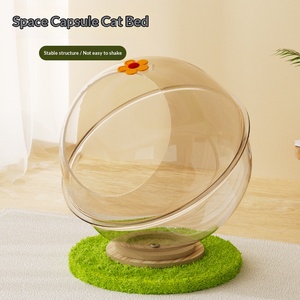 Casa para Gatos en Oferta, Moderna Cápsula Espacial para Mascotas, Nido Transparente de Acrílico para Gatos, Cama para Gatos de Interior - Product Image 2
