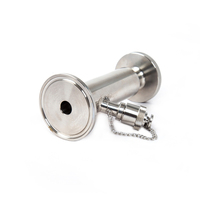 Válvula de Muestreo Manual de CO2 para Cerveza, Tipo Espiral, Acero Inoxidable SS304, 1.5 Pulgadas, Compatible con Equipos de Cerveza y Agua
