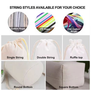 Logo Bông Dây Kéo Túi Lưu Trữ Nhỏ Siêu Mềm Muslin Món Quà Lớn Giáng Sinh Santa Sack Canvas Cá Nhân Với Khóa - Product Image 4