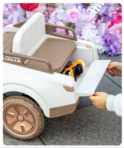 Triciclo Eléctrico de Juguete para Niños de 2 a 6 Años, Control Remoto, Recargable, 3 Ruedas, Plegable, 2 Asientos, Plástico - Product Image 4