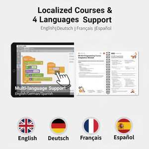 Kit Robot Educativo Europeo K12 4 in 1 Programmabile Auto Intelligente STEM per Bambini - Product Image 6