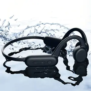 New IPX8 Bone conduction Headset Waterproof 8G Storage MP3 Player Swimming Earbud True Wireless Earphone Magnetic charging