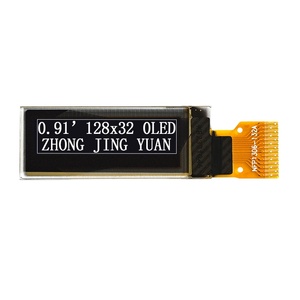 Module d'affichage OLED monochrome de 0.91 pouces, 128x32, pilote SSD1306, Mini écran I2C pour Arduino, compteur numérique, dispositif portable - Product Image 1