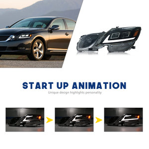 Cụm đèn pha trước HCMOTIONZ GS300 GS350 thế hệ thứ 3 2006-2011 GS430 GS460 Đèn pha <span class=keywords><strong>LED</strong></span> ô tô cho Lexus GS450h <span class=keywords><strong>2</strong></span> chiếc - Product Image 3