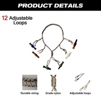 Lanière de chasse Demarui OT087 réglable et légère en nylon pour le sonnettoir à canard, avec 12 boucles amovibles, durable, camouflage, couleur personnalisable