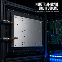 Plaque de refroidissement liquide en aluminium sur mesure avec tube en cuivre à emboîtement par compression pour le refroidissement des modules de puissance IGBT de chargeurs de véhicules électriques et de lasers